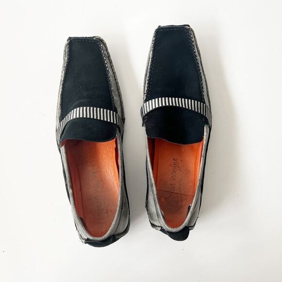 Vintage Robert Wayne Black Leather Suede Avant Garde Dress Shoes‎ Size 9 Men\'s main image 9
